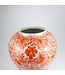 Chinese Gemberpot Draak Rood Handgeschilderd D33xH61cm