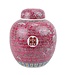 Chinese Ginger Jar Red Handpainted Double Happiness D21xH25cm