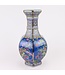 Chinese Vase Flowers Birds Blue D19xH32cm