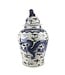Ginger Jar Cinese Drago Blu Dipinto a Mano D34xH65cm
