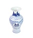 Chinese Vaas Porselein Blauw Wit Double Happiness D20xH32cm