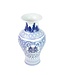 Chinesische Vase Porzellan Blau Weiß Doppeltes Glück D20xH32cm