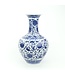 Chinese Vase Porcelain Lotus Blue White D21xH33cm