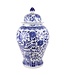 Ginger Jar Cinese Porcellana Dipinta A Mano Phoenix Blu Bianco D32xH60cm