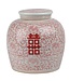 Fine Asianliving Chinese Ginger Jar Red White Double Happiness D23xH23cm