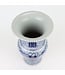 Vase Chinois Bleu Blanc Double Bonheur Porcelaine D21xH35cm