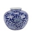 Vase Chinois Bleu Blanc Porcelaine D23xH20cm