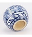Chinese Vaas Blauw Wit Porselein D23xH20cm