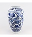 Chinese Vase Blue White Porcelain D23xH37cm