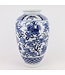 Chinesische Vase Blau Weiß Porzellan D23xH37cm