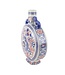 Vase Chinois Bleu Blanc Rouge Porcelaine D22xH35cm