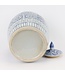 Pot à Gingembre Chinois Bleu Blanc Porcelaine Double Bonheur D22xH35cm