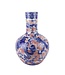 Chinesische Vase Blau Weiß Roter Drache Porzellan D20xH40cm