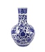 Chinesische Vase Blau Weiß Porzellan Drache D22xH34cm