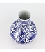 Chinesische Vase Blau Weiß Porzellan Drache D22xH34cm