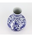 Vase Chinois Bleu Blanc Porcelaine Dragon D22xH34cm