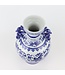 Chinesische Vase Blau Weiß Porzellan Drache D18xH33cm