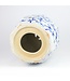 Keramische Kruk Blauw Wit Vogels Handgeschilderd D33xH45cm
