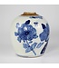 Chinese Gemberpot Blauw Wit Porselein Vogels D14xH17cm