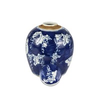 Chinese Ginger Jar Blue White Porcelain Butterflies D14xH17cm