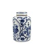 Chinese Ginger Jar Blue White Porcelain Pottery D19xH29cm