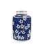 Chinese Ginger Jar Blue White Porcelain Blossoms D19xH29cm