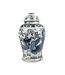 Pot à Gingembre Chinois Bleu Blanc Porcelaine Peint À La Main Dragon Phénix D27xH47cm