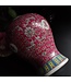 Chinese Ginger Jar Rose Porcelain Wan Shou Wu Jiang Longevity D20xH35cm