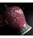 Cinese Ginger Jar Rose Porcellana Wan Shou Wu Jiang Longevità D20xH35cm