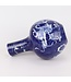 Jarrón Chino de Porcelana Dragón Azul Blanca D15xAlto23cm