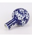 Chinese Vase Blue White Porcelain Blossoms D15xH23cm