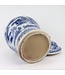 Chinese Ginger Jar Blue White Porcelain Scenery D29xH48cm