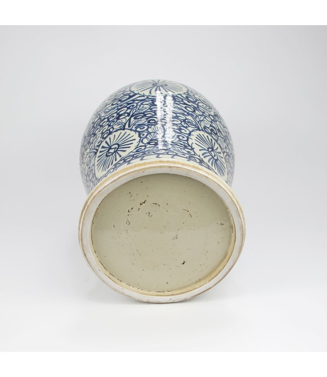 Tarro de Jengibre Chino Templo Porcelana Pintado a Mano D27xAlto47cm