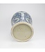 Ginger Jar Cinese Porcellana Blu Bianco Dipinto a Mano D27xH47cm