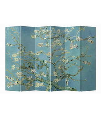 Fine Asianliving Kamerscherm Scheidingswand B240xH180cm 6 Panelen Van Gogh Amandel Bloesems