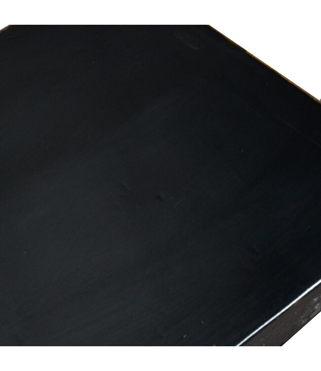 Antique Chinese Cabinet Black High Gloss W77xD39xH90cm