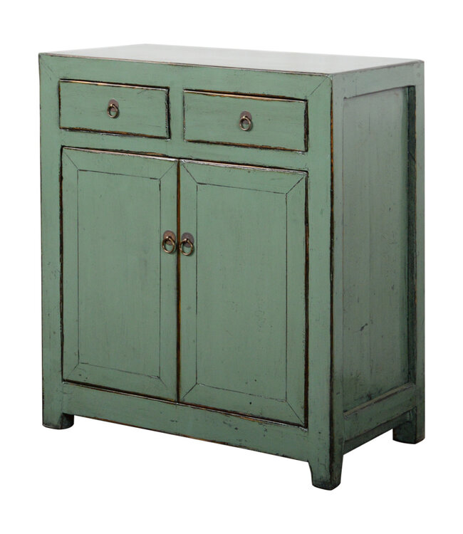 Armario Chino Antiguo Menta Alto Brillo An77xP40xAl95cm