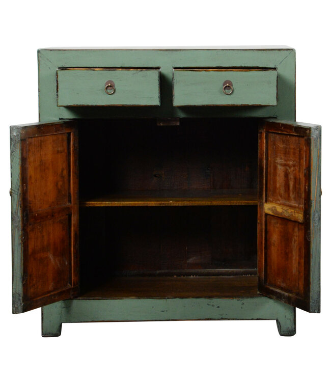 Armadio Cinese Antico Menta Lucido L77xP40xA95cm