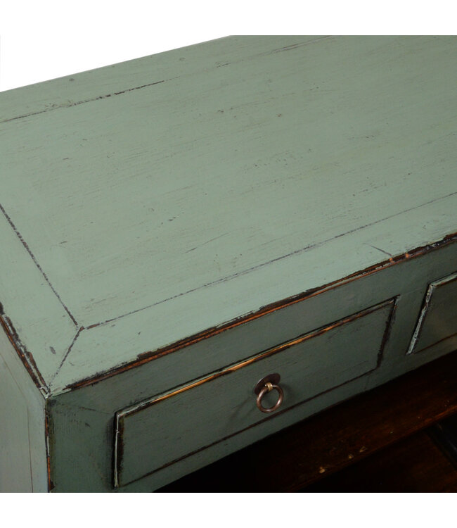 Antiker Chinesischer Schrank Mint Hochglanz B77xT40xH95cm