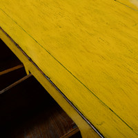 Antikes chinesisches Sideboard Gelb Glänzend B158xT40xH95cm