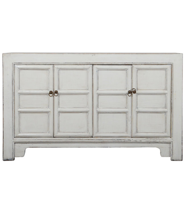 Buffet Chinois Blanc Haute Brillance L145xP40xH89cm
