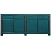 Fine Asianliving Buffet Chinois Teal Brillant L214xP43xH91cm
