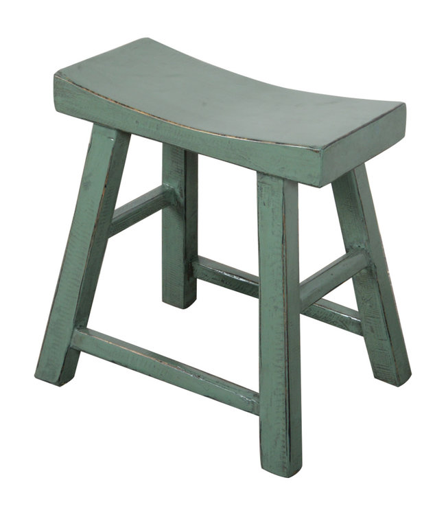 Chinese Stool Mint Glossy W46xD22xH47cm