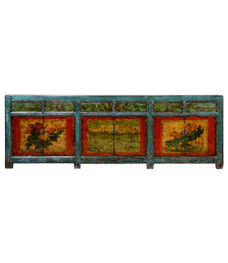 Fine Asianliving Antique Chinese Sideboard Handpainted W250xD47xH85cm