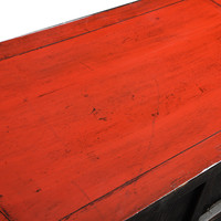 Antieke Chinese Kast Rood Glanzend B91xD44xH101cm