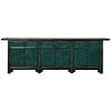 Fine Asianliving Antique Chinese Sideboard Teal Glossy W263xD46xH89cm