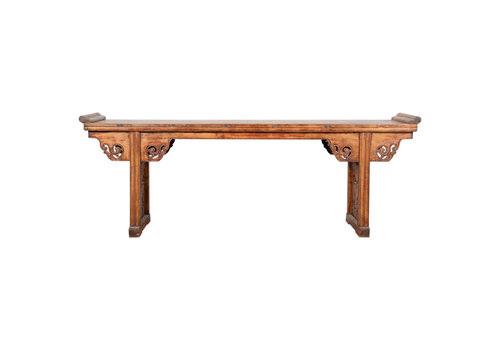 Fine Asianliving Antique Chinese Altar Table Hand-carved W160xD47xH93cm
