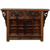 Antique Chinese Sideboard Hand-carved W127xD48xH86cm