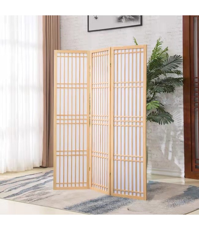 Paravento Giapponese Shoji L135xA180cm Naturale - Tokyo