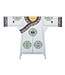Chinesischer Kimono Schrank Handbemalt Weiß B120xT35xH87cm